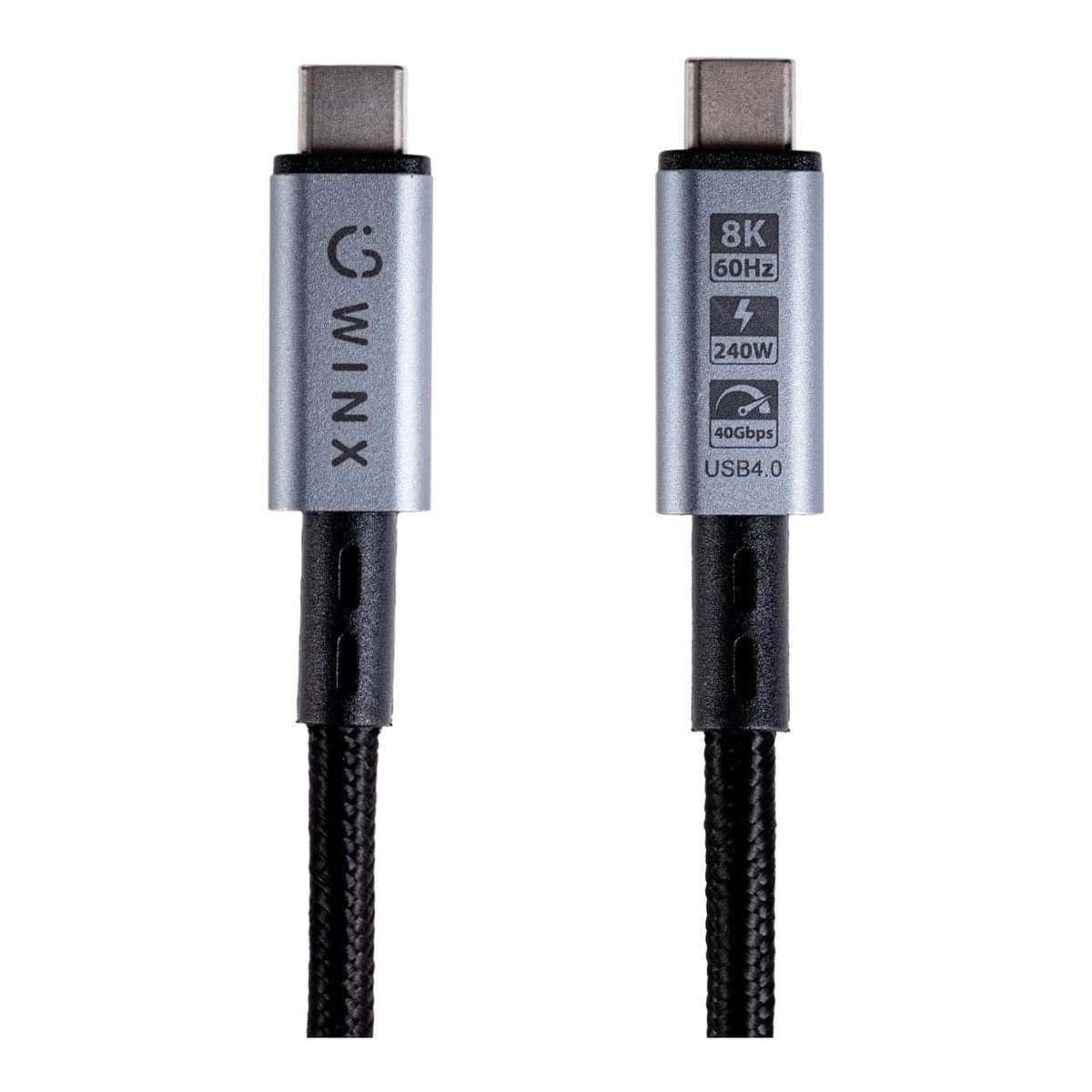 Winx 1m Link Pro 8K USB-C Charging Cable Black WX-CB107
