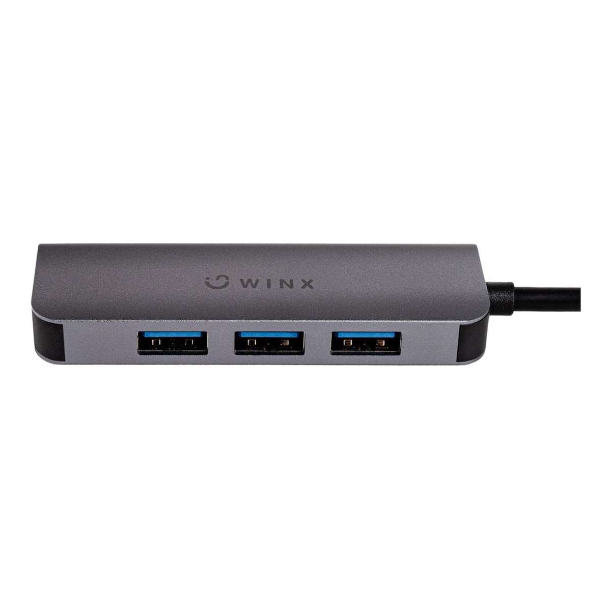 Winx CONNECT Simple 4-in-1 to Type-C USB Hub Silver WX-HB109