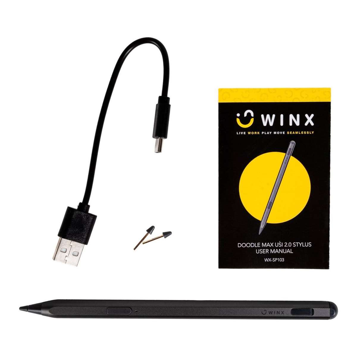 Winx DOODLE Max USI 2.0 Stylus Pen Grey WX-SP103