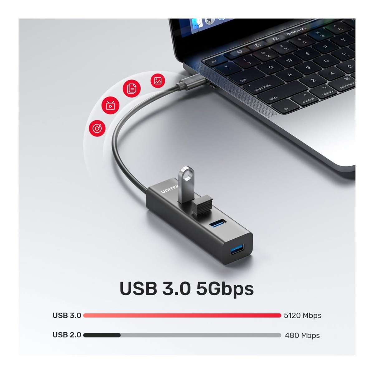 Unitek 4-in-1 Type-C Hub Y-3089Z01