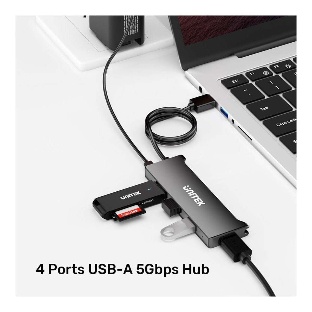 Unitek Y-3145C 4-port USB-A 5Gbps Hub