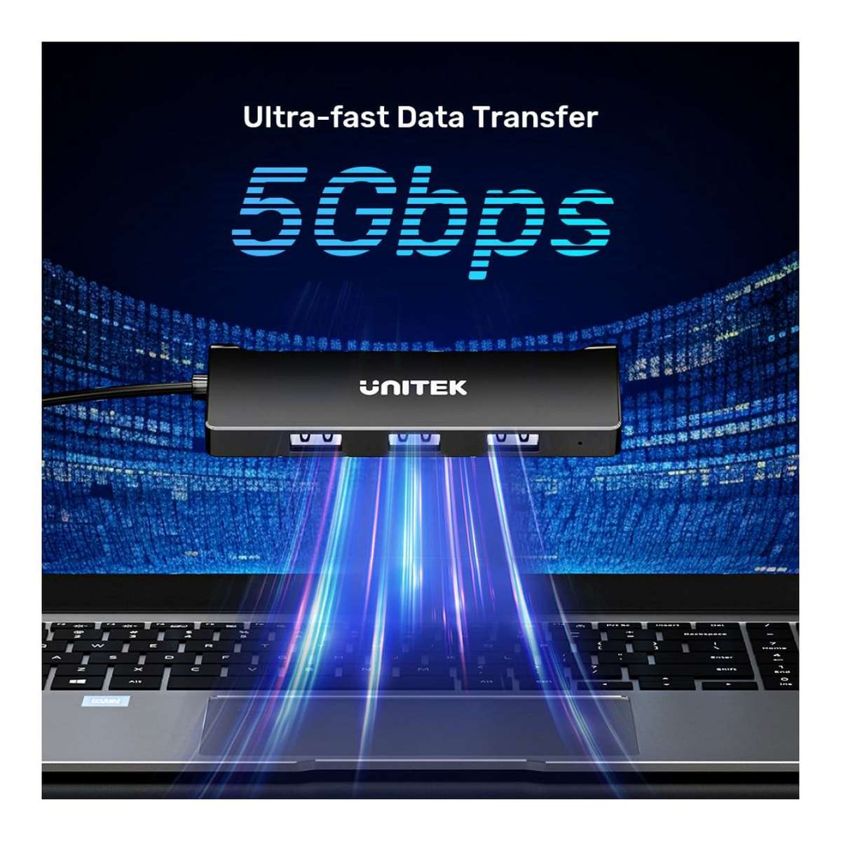 Unitek Y-3145C 4-port USB-A 5Gbps Hub
