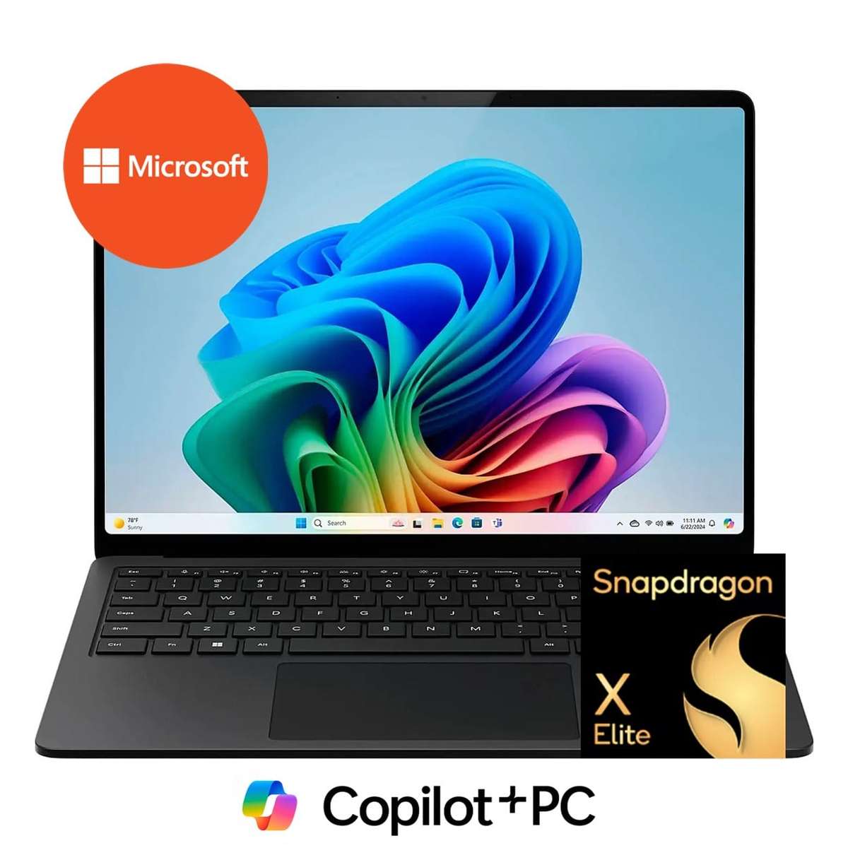 Microsoft Surface 7 13.8-inch PixelSense Laptop - Snapdragon X Elite 512GB SSD 16GB RAM Win 11 Pr...