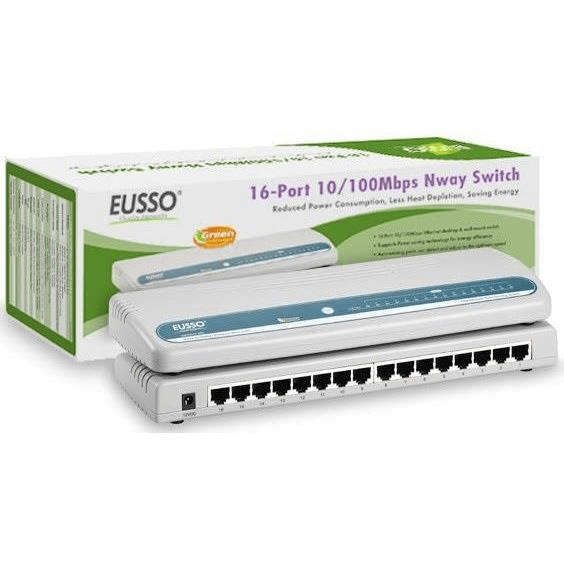 Eusso 16-port 10/100M Soho Switch 21-5016XP-CS4E