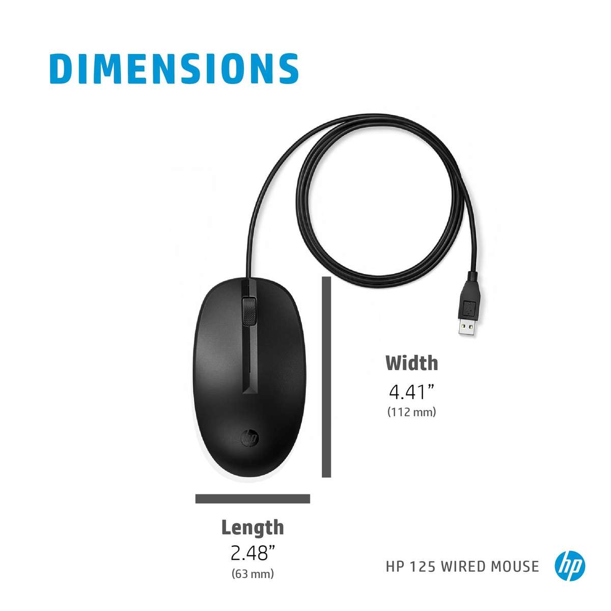 HP 125 Wired Mouse 265A9AA