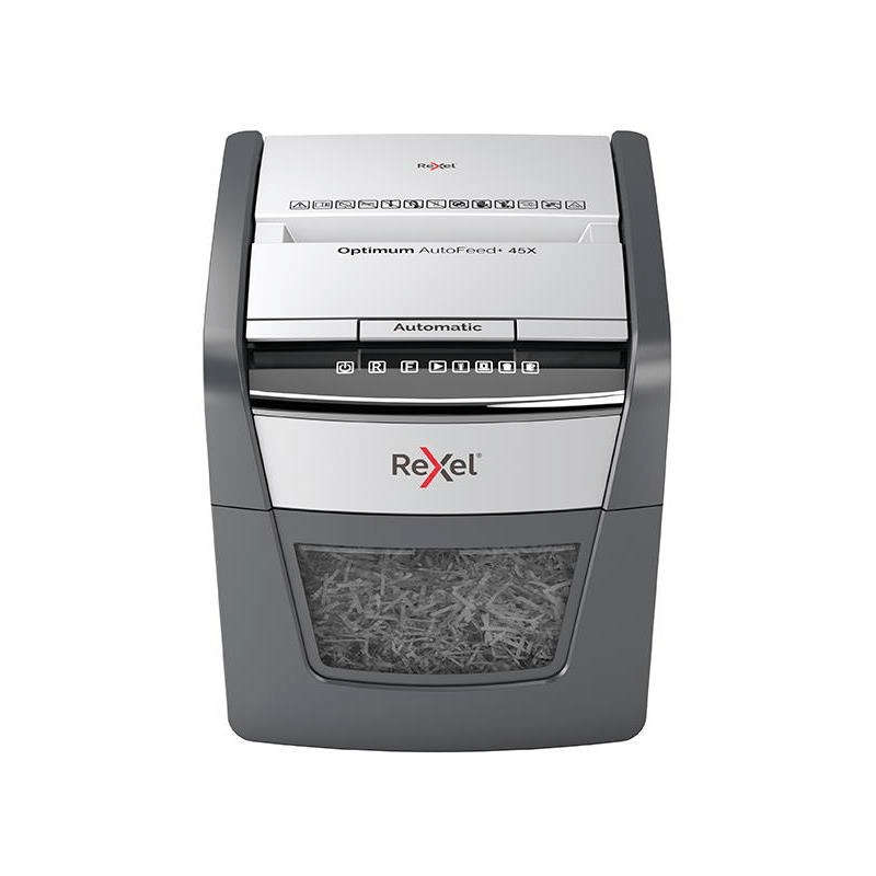 Rexel Optimum AutoFeed+ 50X Automatic Cross Cut P4 Paper Shredder 301397