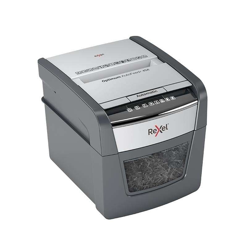 Rexel Optimum AutoFeed+ 50X Automatic Cross Cut P4 Paper Shredder 301397