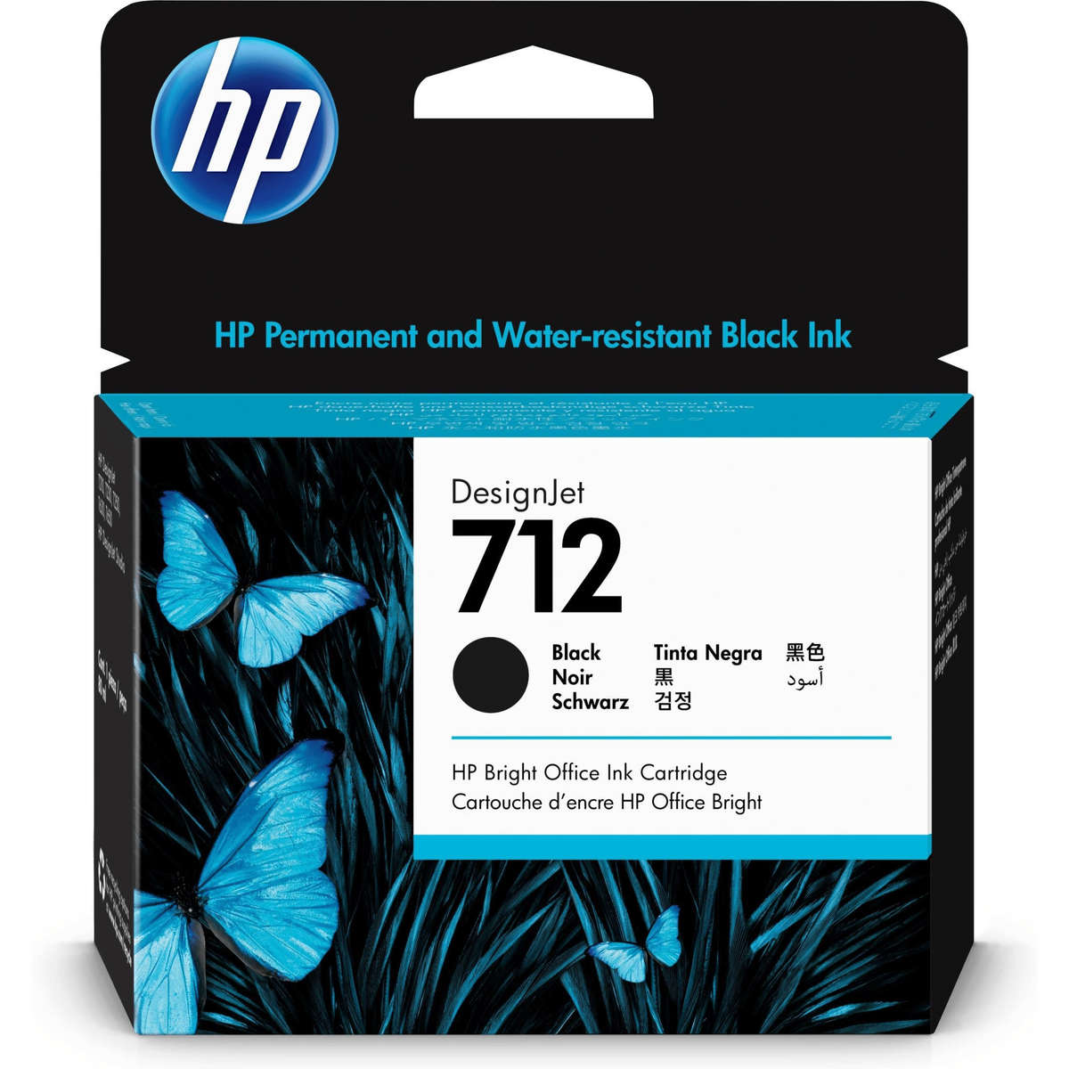 HP 712 80-ml Black Printer Ink Cartridge Original 3ED71A Single-pack