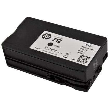 HP 712 80-ml Black Printer Ink Cartridge Original 3ED71A Single-pack