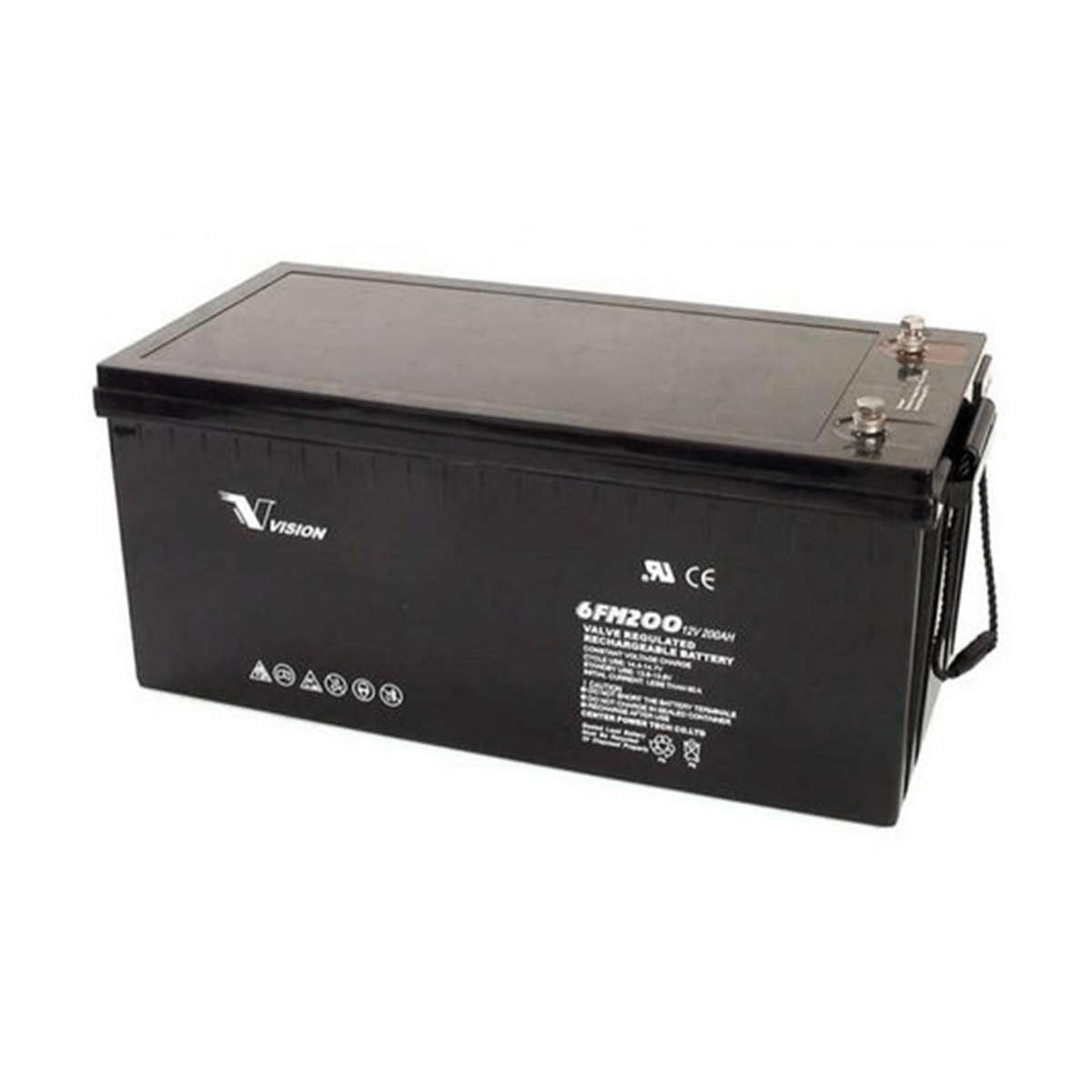 Vision Deep Cycle AGM Battery 6FM200Z-X