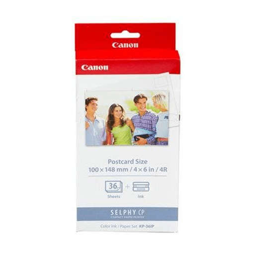 Canon KP-36IP Tri-Color Inkjet Printer Cartridge and Paper Original 7737A001 Single-pack