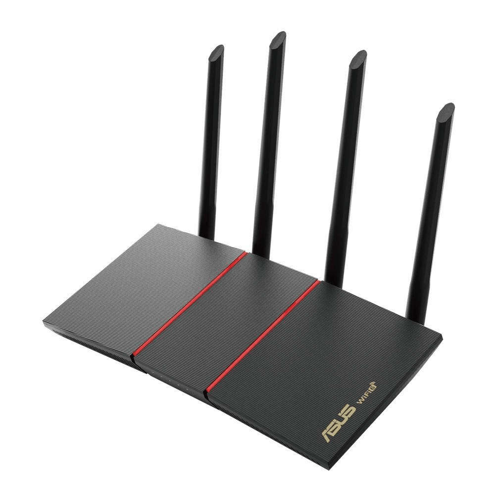 ASUS RT-AX55 wireless router Gigabit Ethernet Dual-band (2.4 GHz / 5 GHz) Black