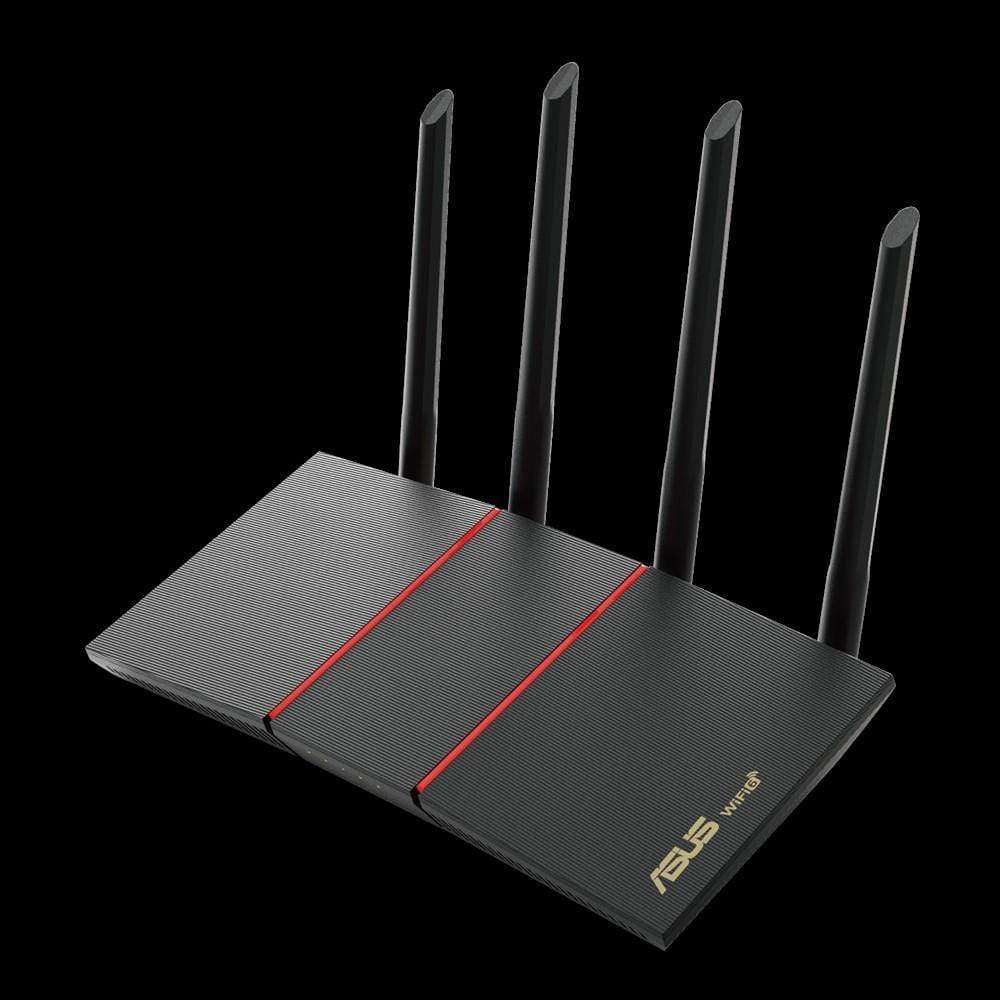 ASUS RT-AX55 wireless router Gigabit Ethernet Dual-band (2.4 GHz / 5 GHz) Black