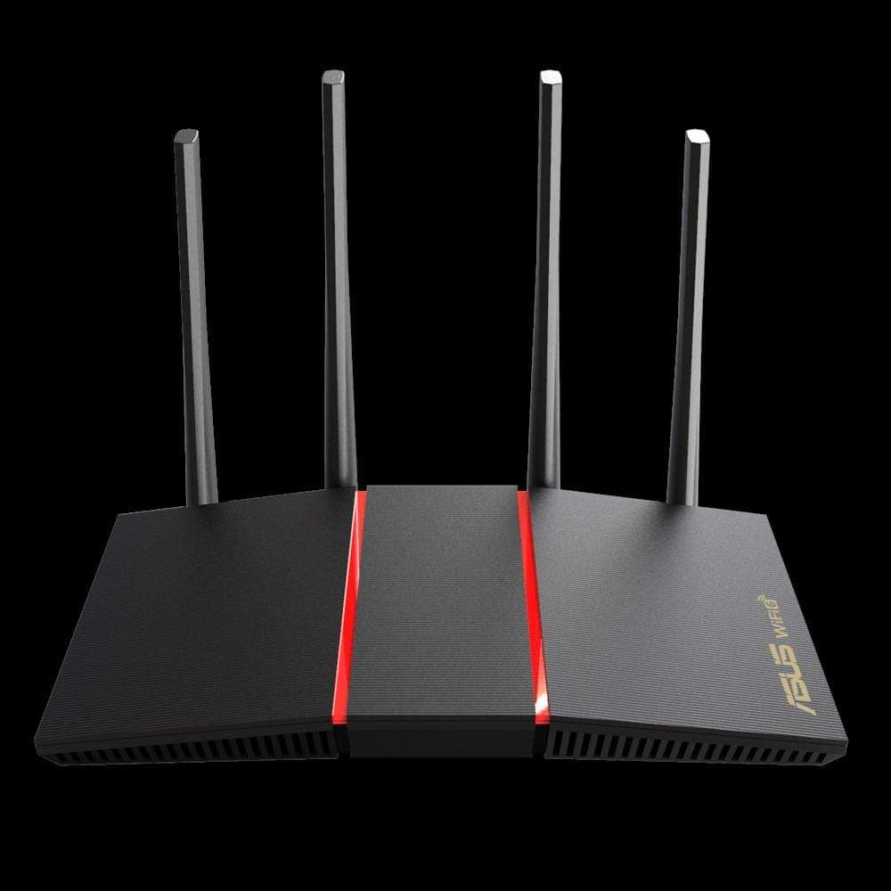 ASUS RT-AX55 wireless router Gigabit Ethernet Dual-band (2.4 GHz / 5 GHz) Black