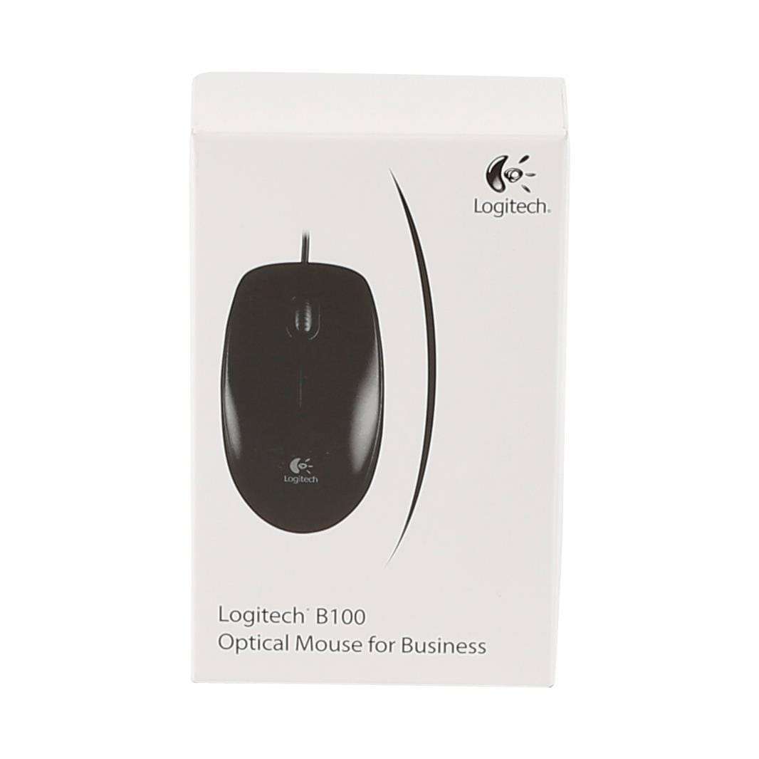 Logitech Business B100 Optical USB Mouse Ambidextrous 910-003357