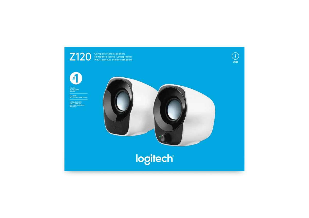 Logitech Z120 Compact Stereo USB Powered Speakers 980-000513