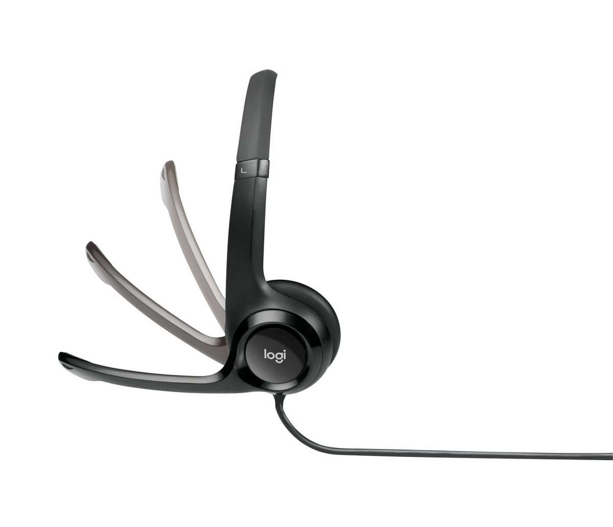 Logitech H390 USB Headset with Noise-Cancelling Mic - Black 981-000406