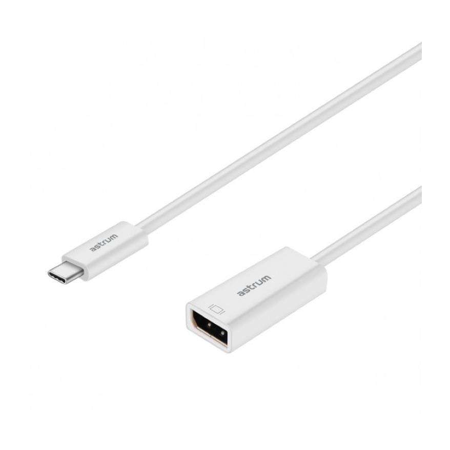 Astrum 4K Ultra HD USB-C to DisplayPort Adapter White DA640
