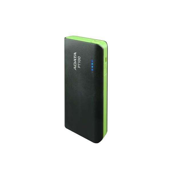 ADATA PT100 Powerbank 10000mAh Li-Ion Black and Green APT100-10000m-5V-CBKGR