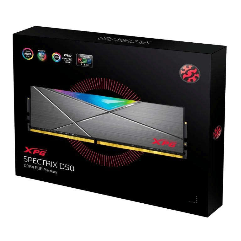 ADATA XPG Spectrix D50 RGB AX4U360016G18I-ST50 Memory Module 16GB DDR4 3600Mhz