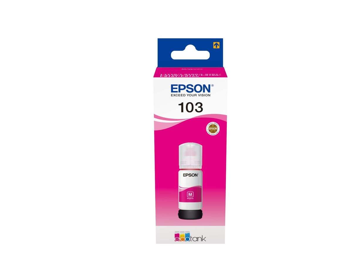 Epson 103 Ink Bottle Magenta EcoTank Original 65ml Single-pack T00S34A