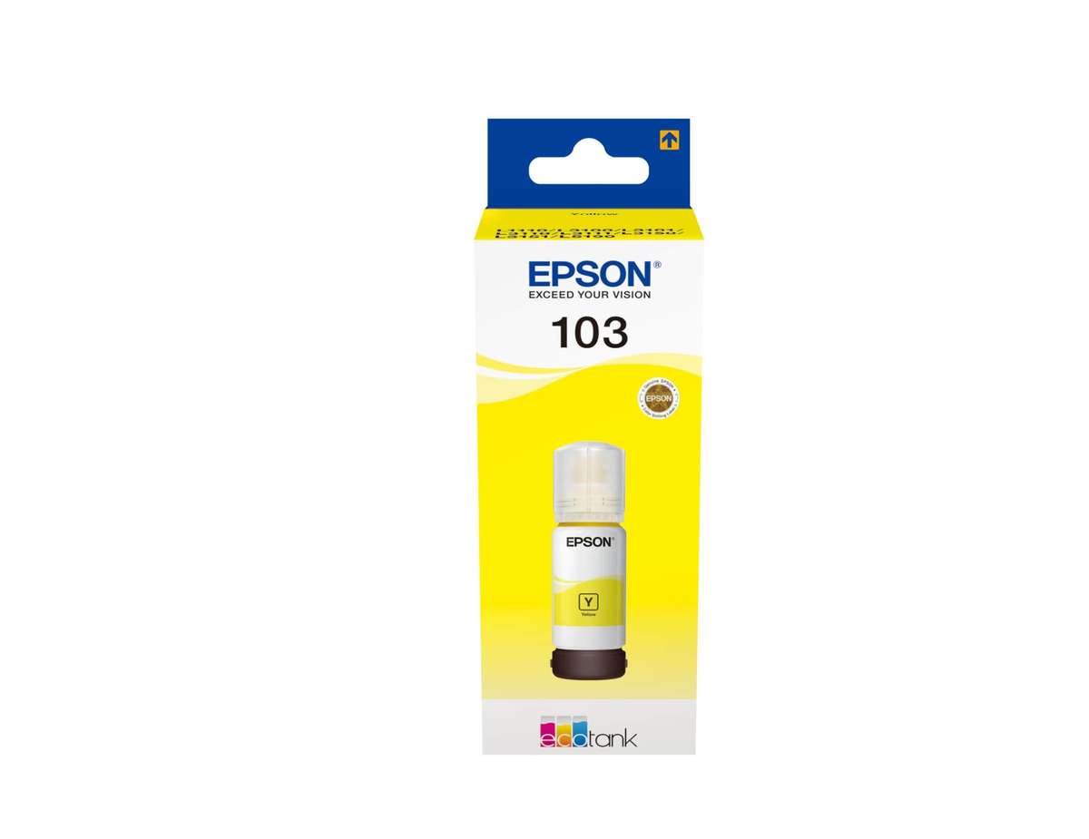 Epson 103 Ecotank Yellow Ink Bottle Original C13T00S44A Single-pack
