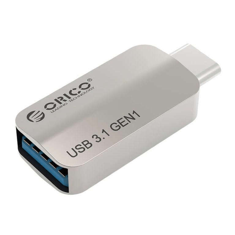 Orico USB Type-C to USB-A ChargeSync On The Go Adapter Silver CTA2