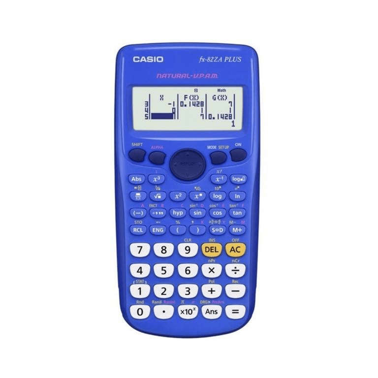 Casio FX-82ZA Plus Non-Programmable Scientific Calculator Blue
