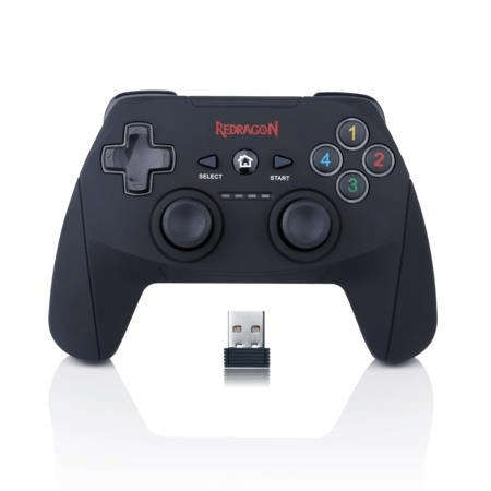 Redragon HARROW G808 Gamepad Android and PSP Slim PS PS3 Analogue Digital RF Black