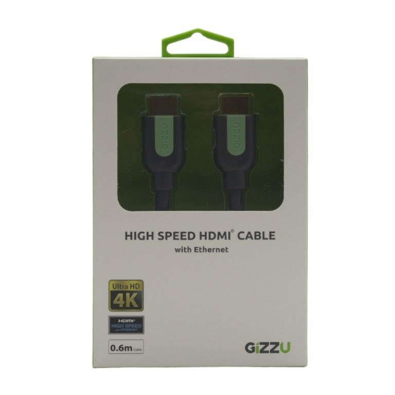 Gizzu High Speed V2.0 HDMI Cable 0.6m with Ethernet GCHH06M