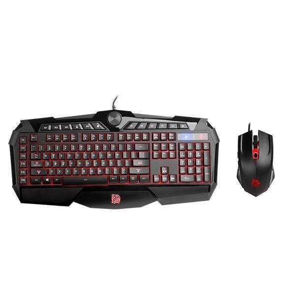 Tt ESPORTS CHALLENGER Keyboard and Mouse Combo USB QWERTY Black