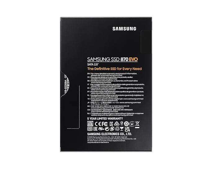 Samsung 870 EVO 2.5 4000 GB Serial ATA III V-NAND MLC