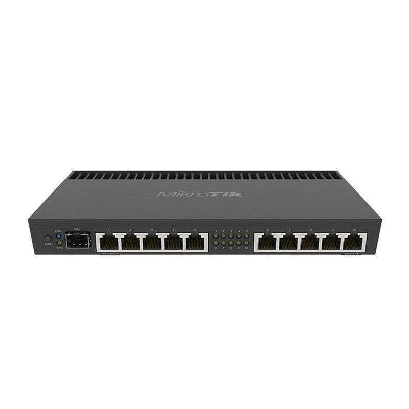 Mikrotik RB4011IGS+RM Wired Router - Gigabit Ethernet Black