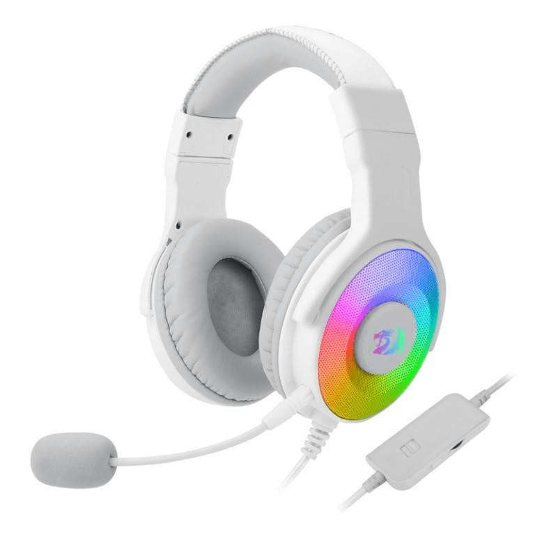 Redragon Pandora Over-Ear USB Gaming Headset White RD-H350W-RGB