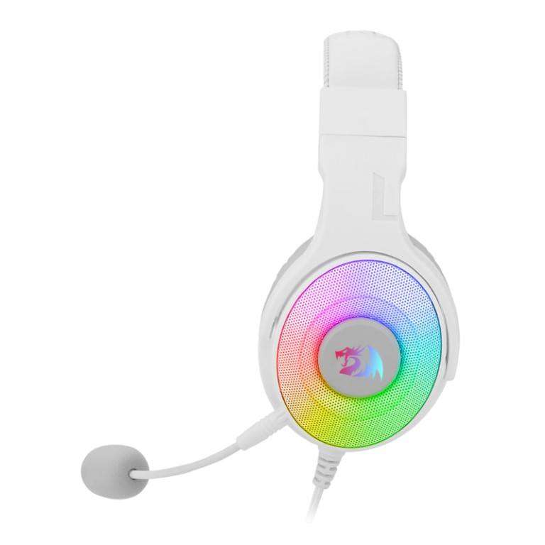 Redragon Pandora Over-Ear USB Gaming Headset White RD-H350W-RGB
