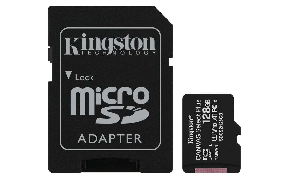Kingston Canvas Select Plus Memory Card 128GB MicroSDXC Class 10 UHS-I