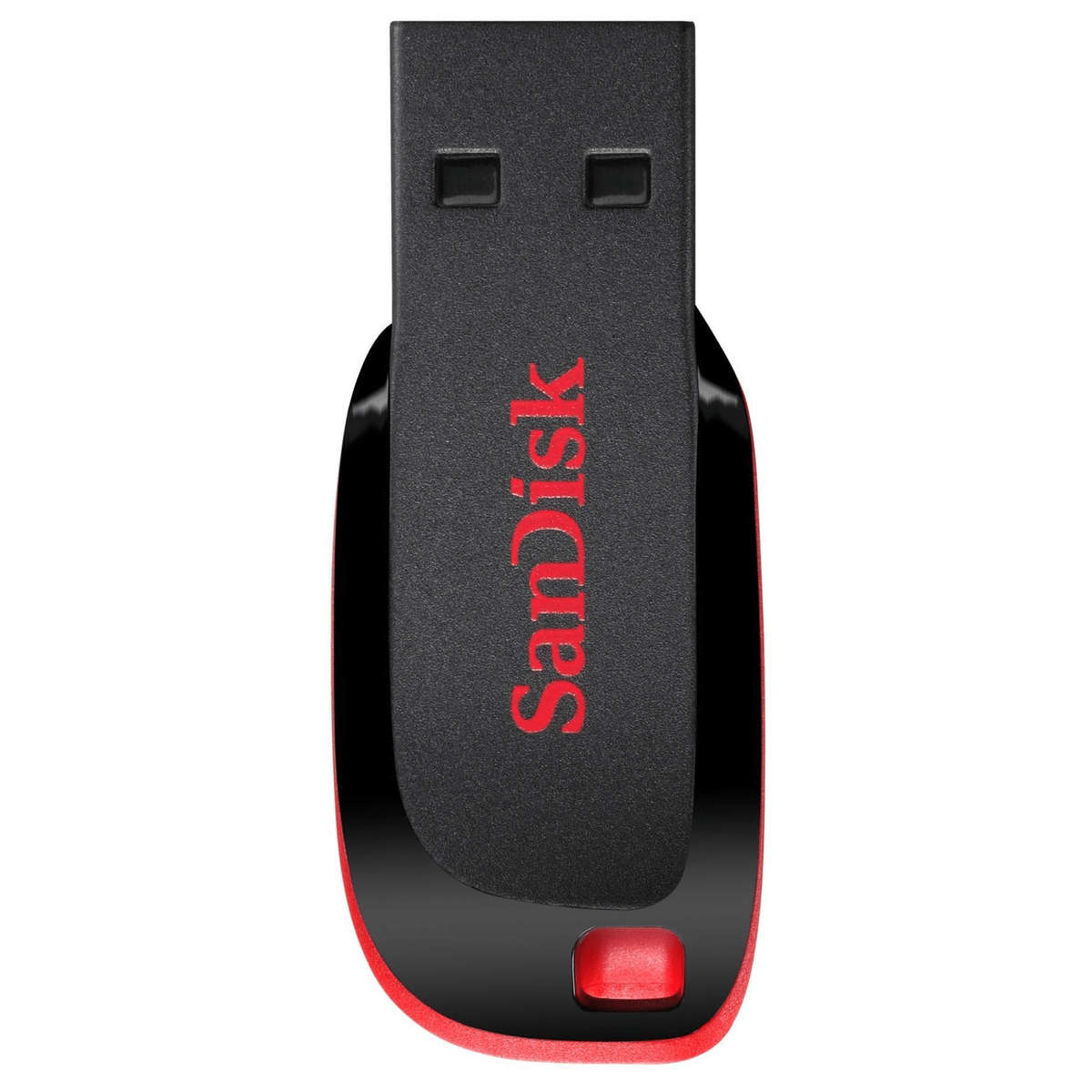 Sandisk Cruzer Blade 64GB USB 2.0 Type-A Black and Red USB Flash Drive SDCZ50-064G-B35