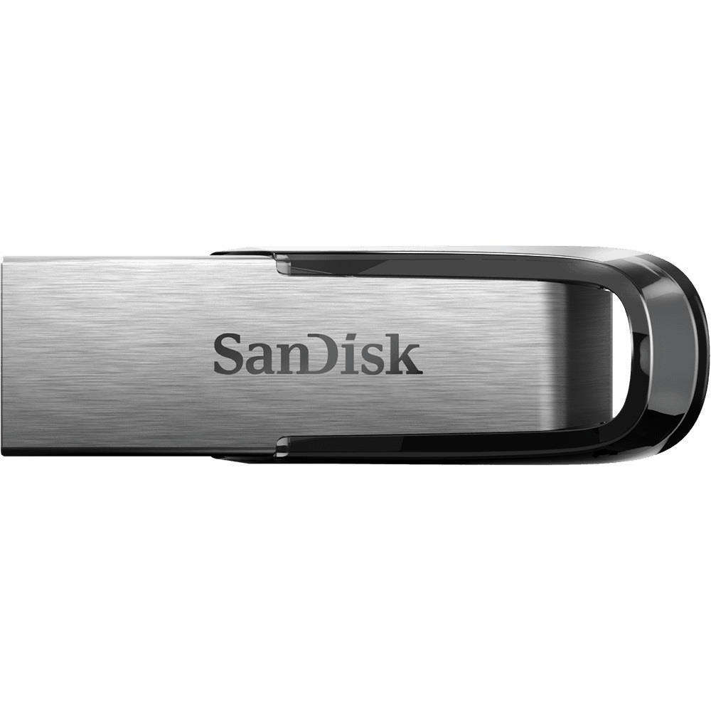 Sandisk Ultra Flair 128GB USB 3.2 Gen 1 Type-A Black and Silver USB Flash Drive SDCZ73-128G-G46