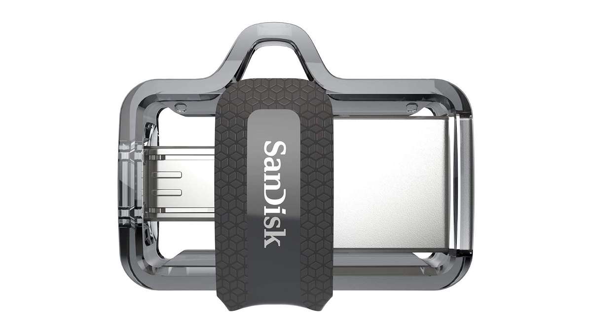 Sandisk Ultra Dual M3.0 32GB USB 3.2 Gen 1 Type-A / Black Silver and Transparent USB Flash Drive ...