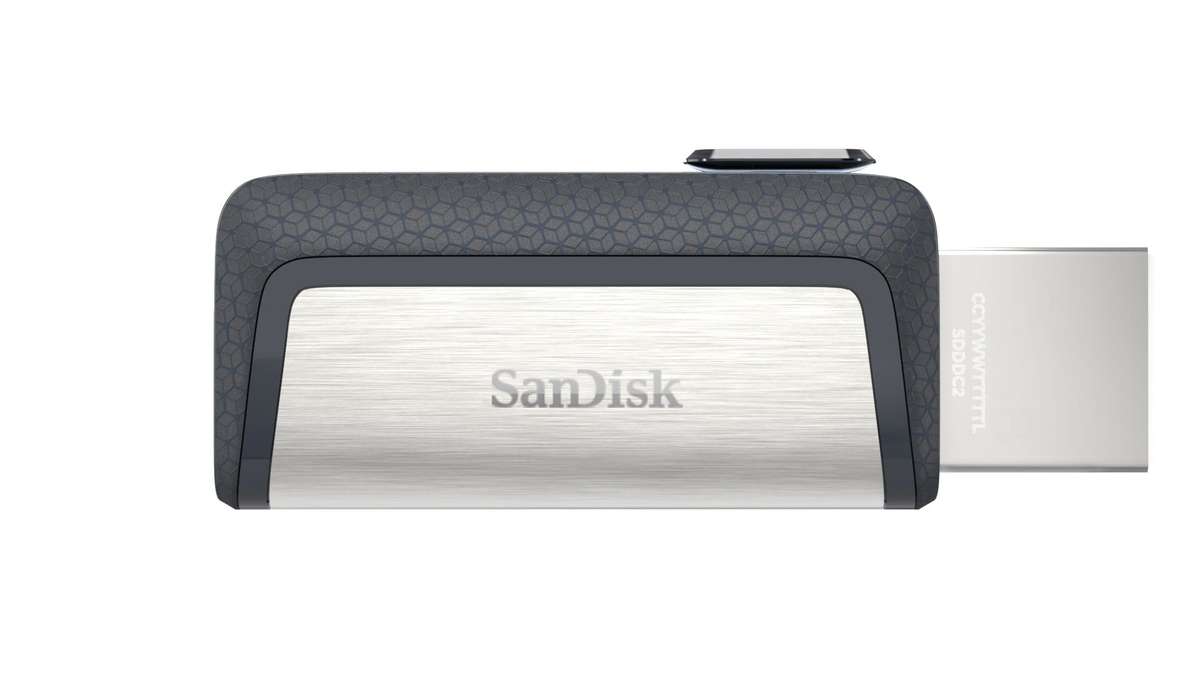 Sandisk Ultra Dual Drive USB Type-C 64GB Type-A / 3.2 Gen 1 Black and Silver Flash SDDDC2-064G-G46