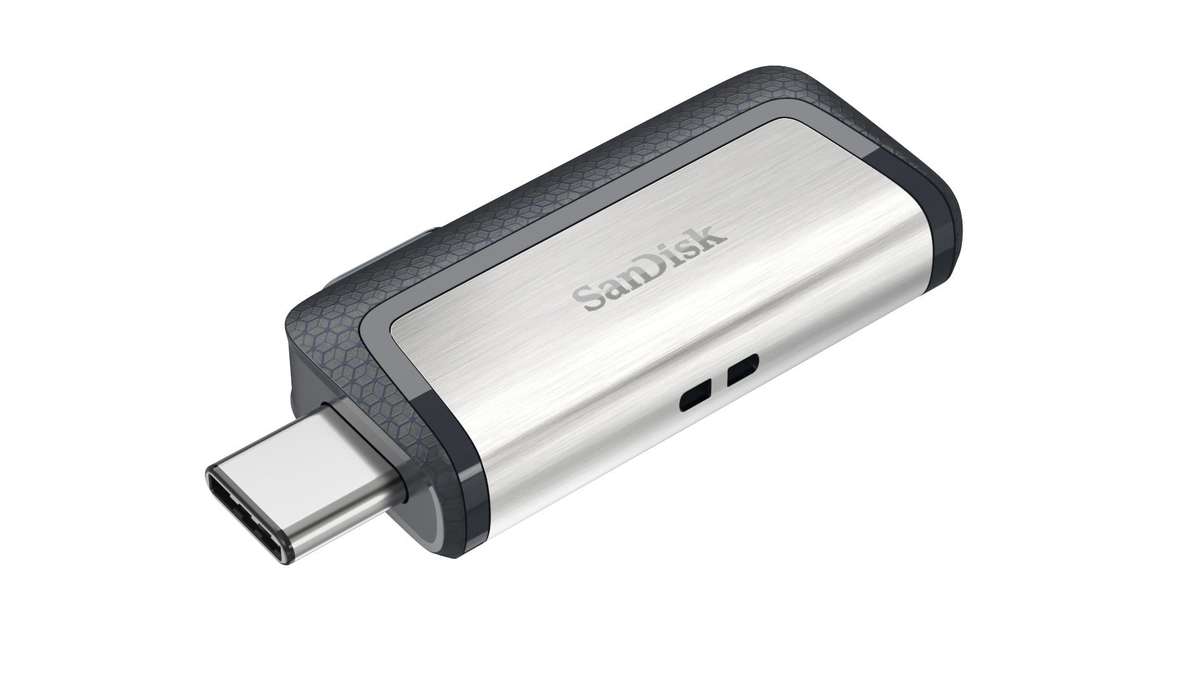 Sandisk Ultra Dual Drive USB Type-C 128GB Type-A / 3.2 Gen 1 Black and Silver Flash SDDDC2-128G-G46
