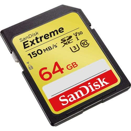 SanDisk Exrteme 64GB SDXC UHS-I Flash Memory Class 10 SDSDXV6-064G-GNCIN
