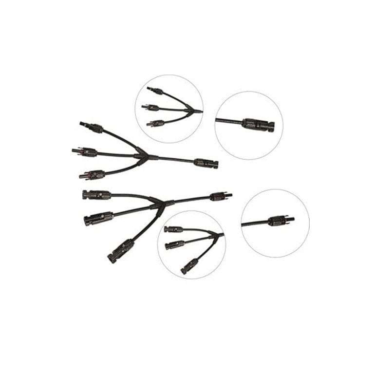 Solarix MC4 Y-connector 3-way to 1-way Solar Panel Combiner Cable Set SOLPAMY031