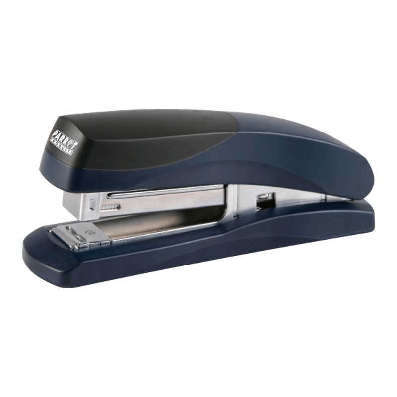 Parrot Plastic Medium Desktop Staplers 105xStaples 24/6 26/6 Navy 20 Pages ST3047N