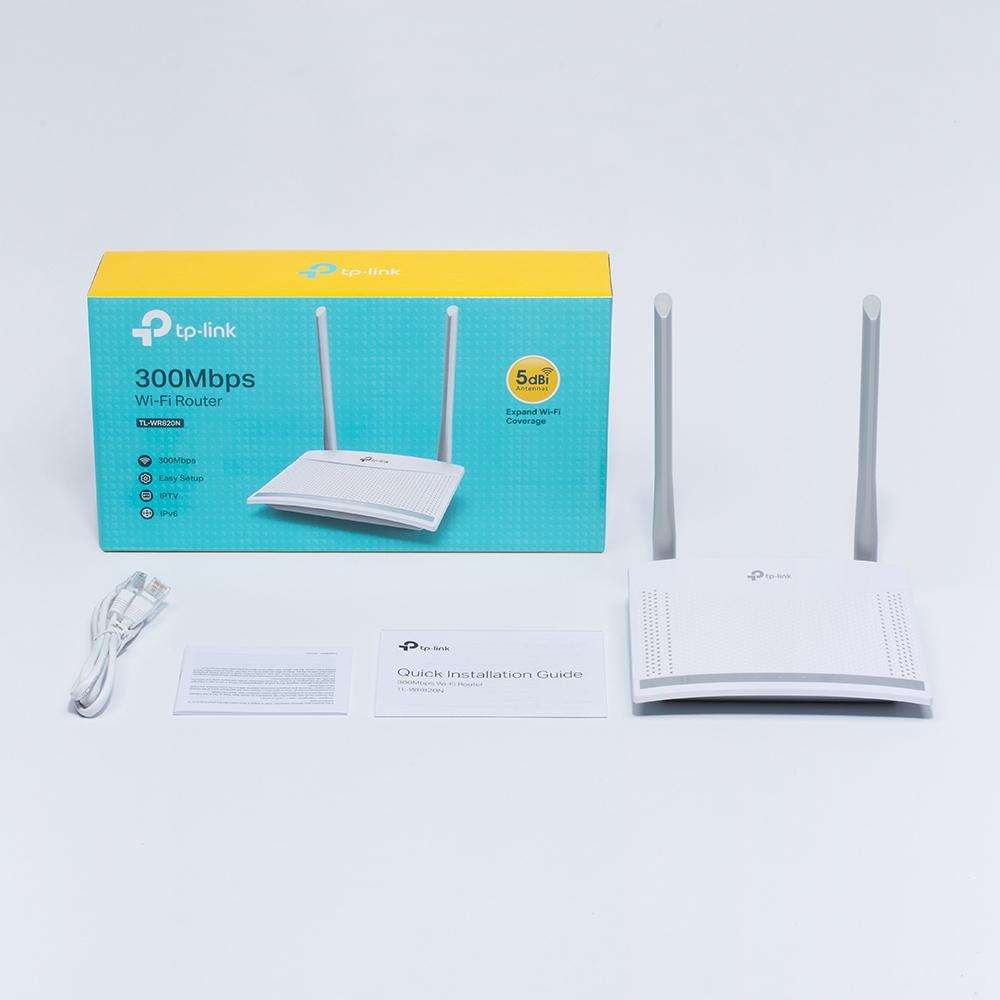 TP-Link TL-WR820N Wi-Fi 4 Wireless Router Single-band 2.4GHz Fast Ethernet White