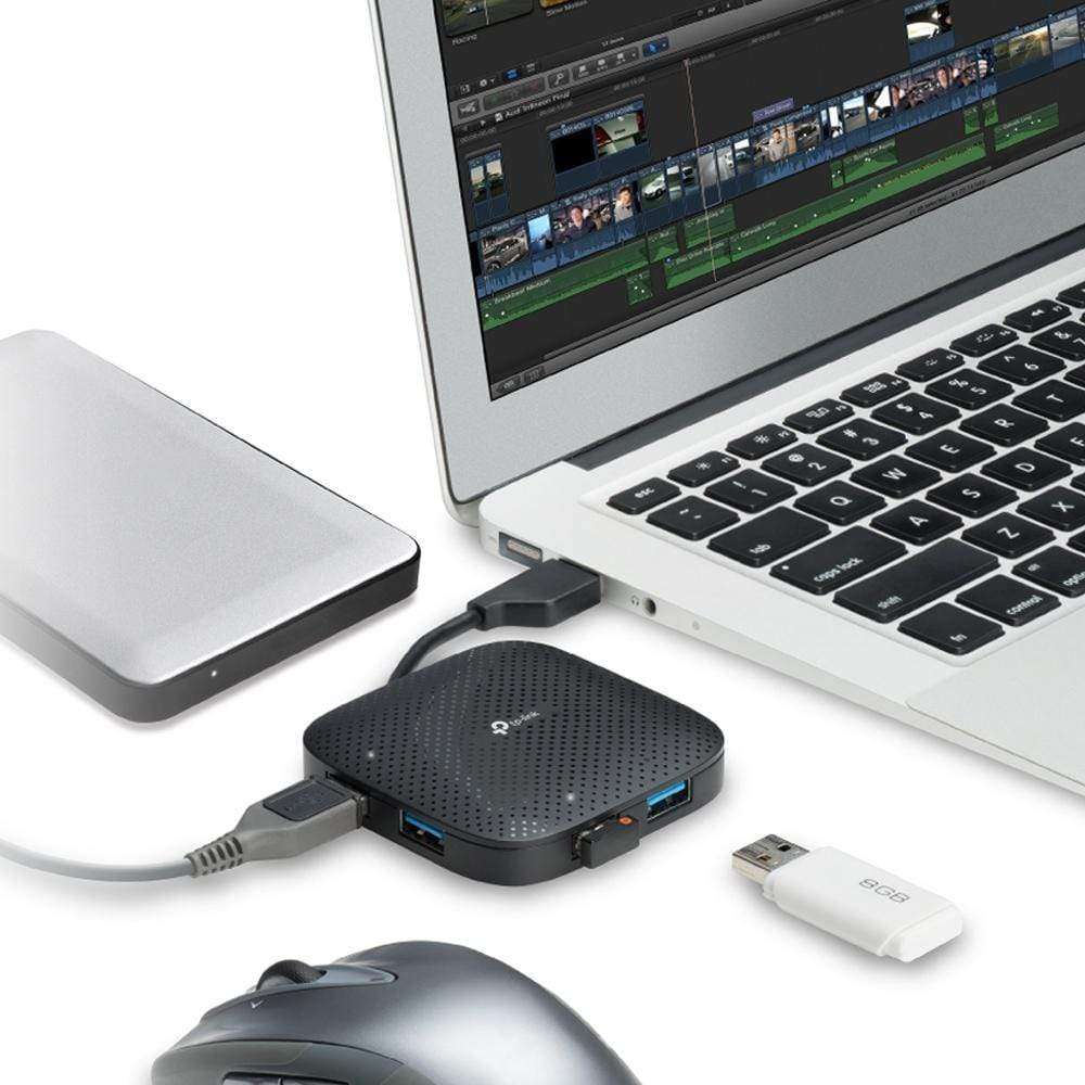 TP-Link UH400 Interface Hub USB 3.2 Gen 1 (3.1 1) Type-A 5000 Mbit/s Black
