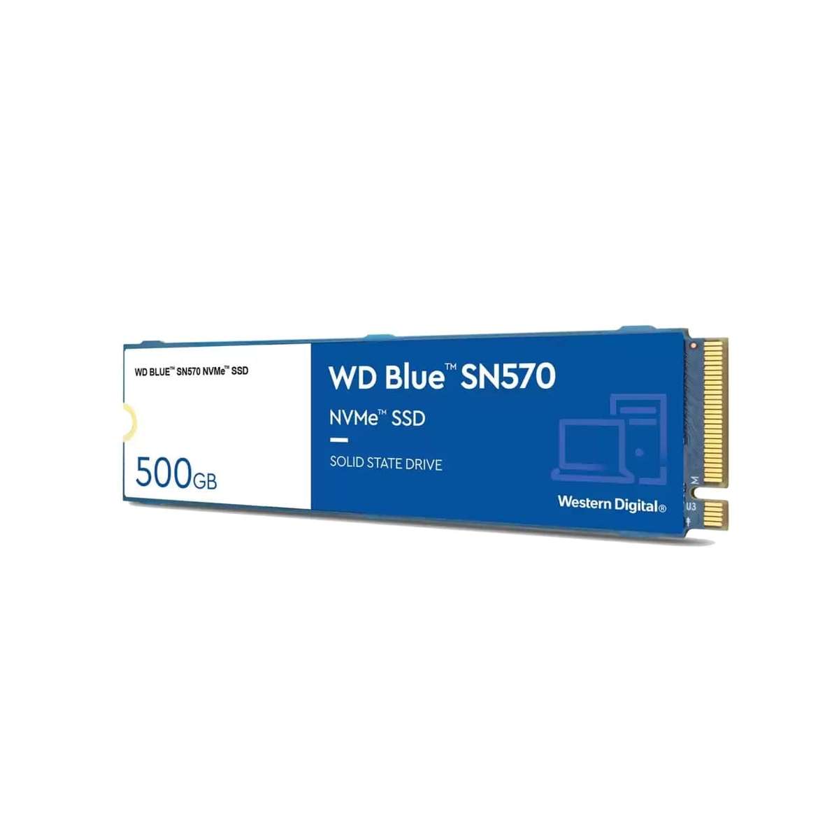 WD Blue SN570 M.2 500GB 2280 PCI Express 3.0 NVMe Internal SSD WDS500G3B0C
