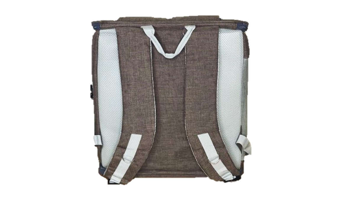 Nakura Pet Carrier Backpack - Brown/Beige - Large