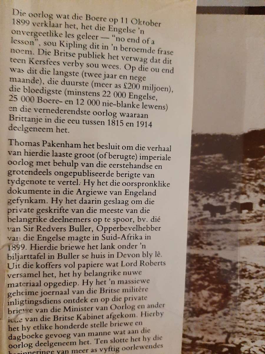 Die Boere-Oorlog by Thomas Pakenham(Afrikaans text)