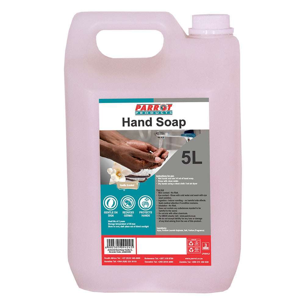 Parrot Janitorial Hand Soap Vanilla 5L
